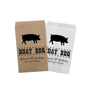 Birthday BBQ Treat Favor Bags