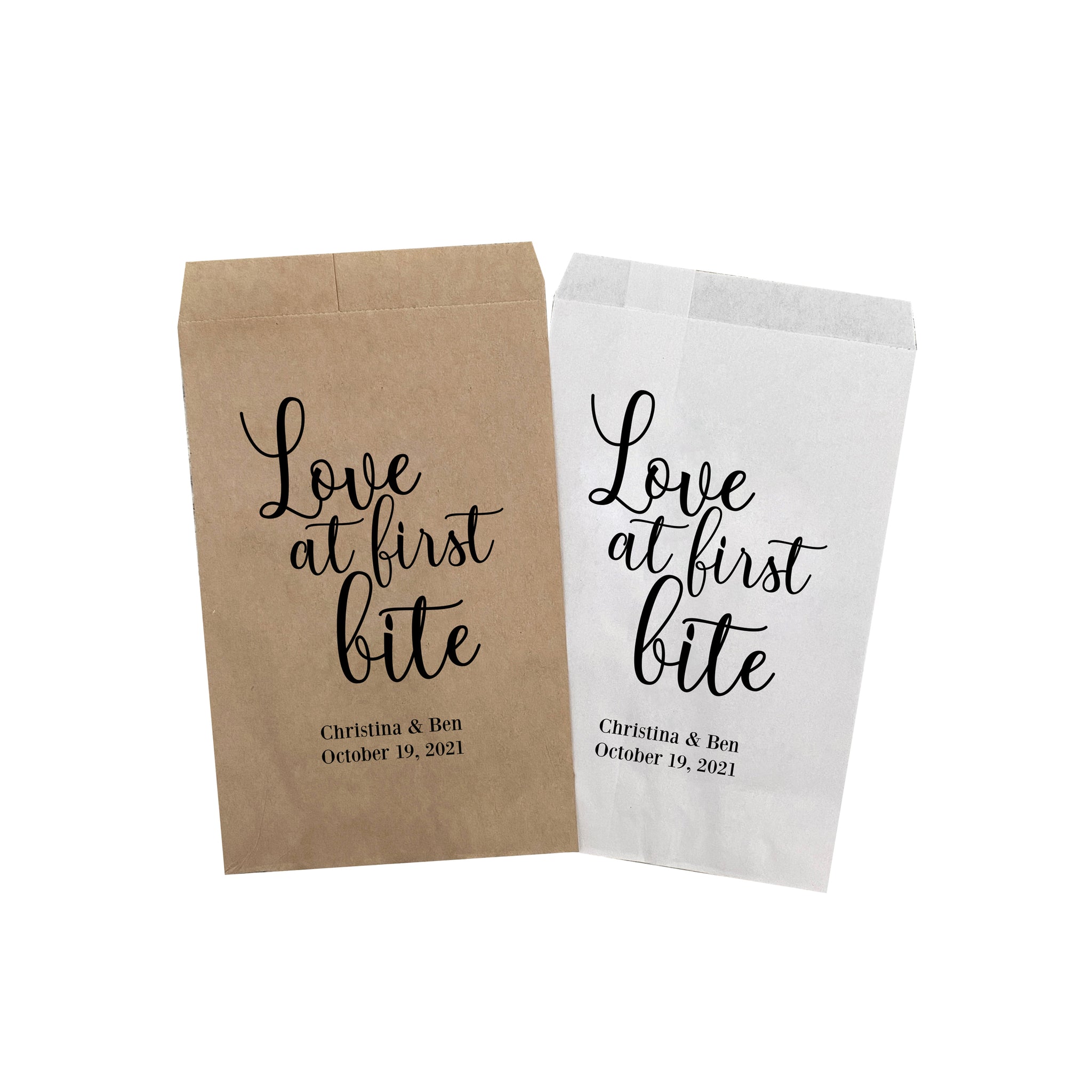 Love at First Bite Treat Favor Bags