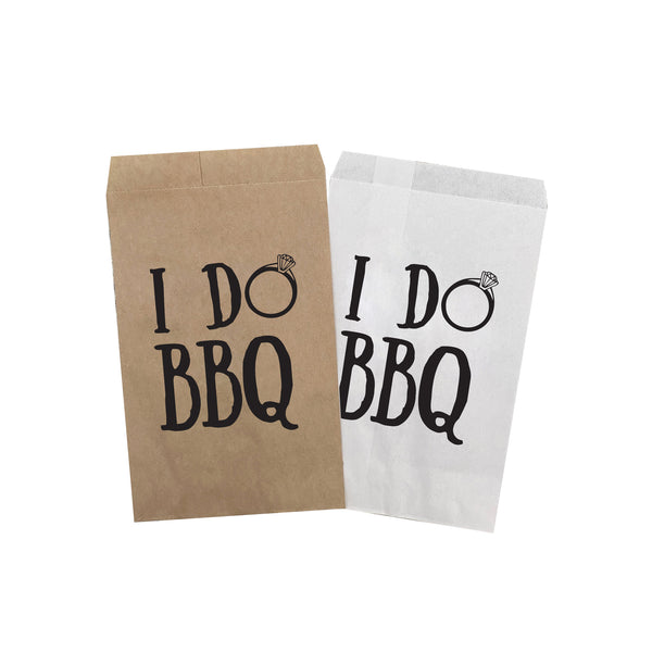 I Do BBQ Treat Favor Bags