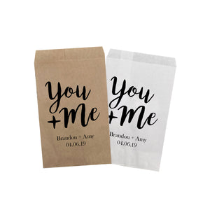 You + Me Treat Favor Bags