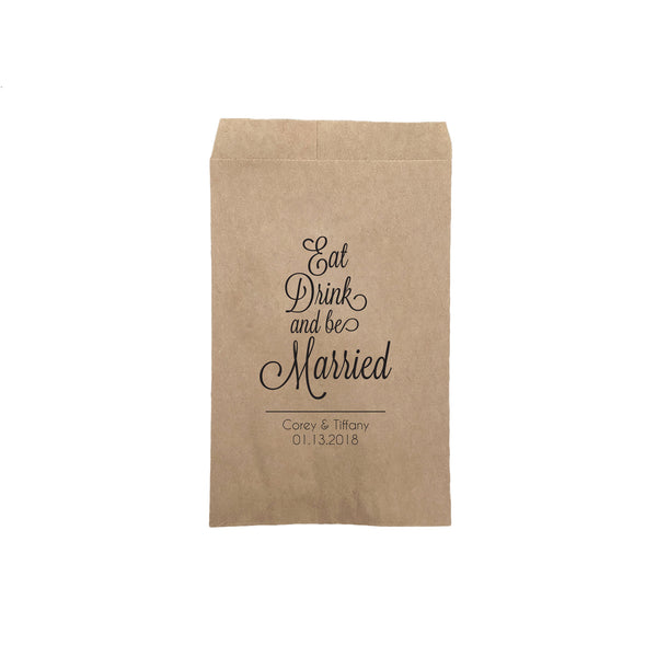 Eat, Drink, and be Married Treat Favor Bags 1
