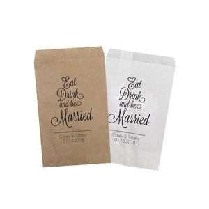 Eat, Drink, and be Married Treat Favor Bags 1