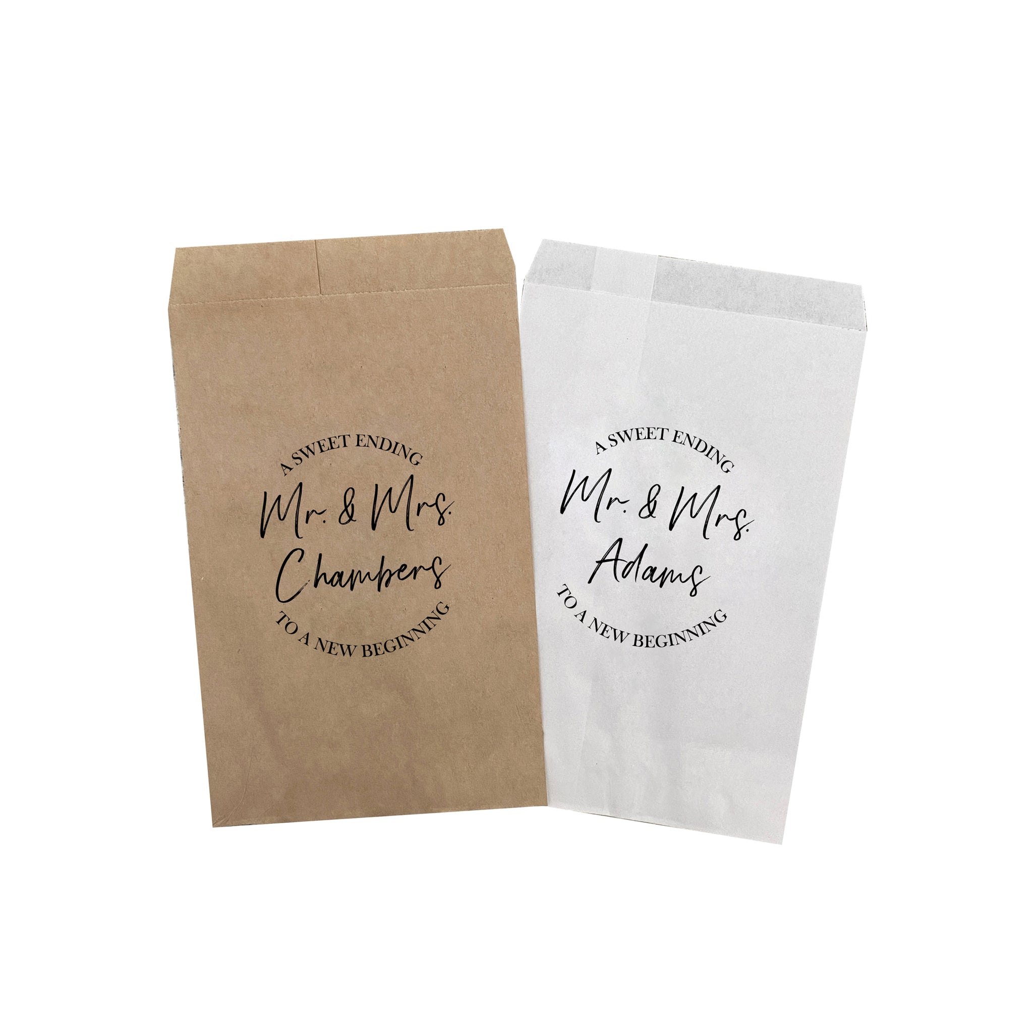 Sweet Ending to a New Beginning Treat Favor Bags