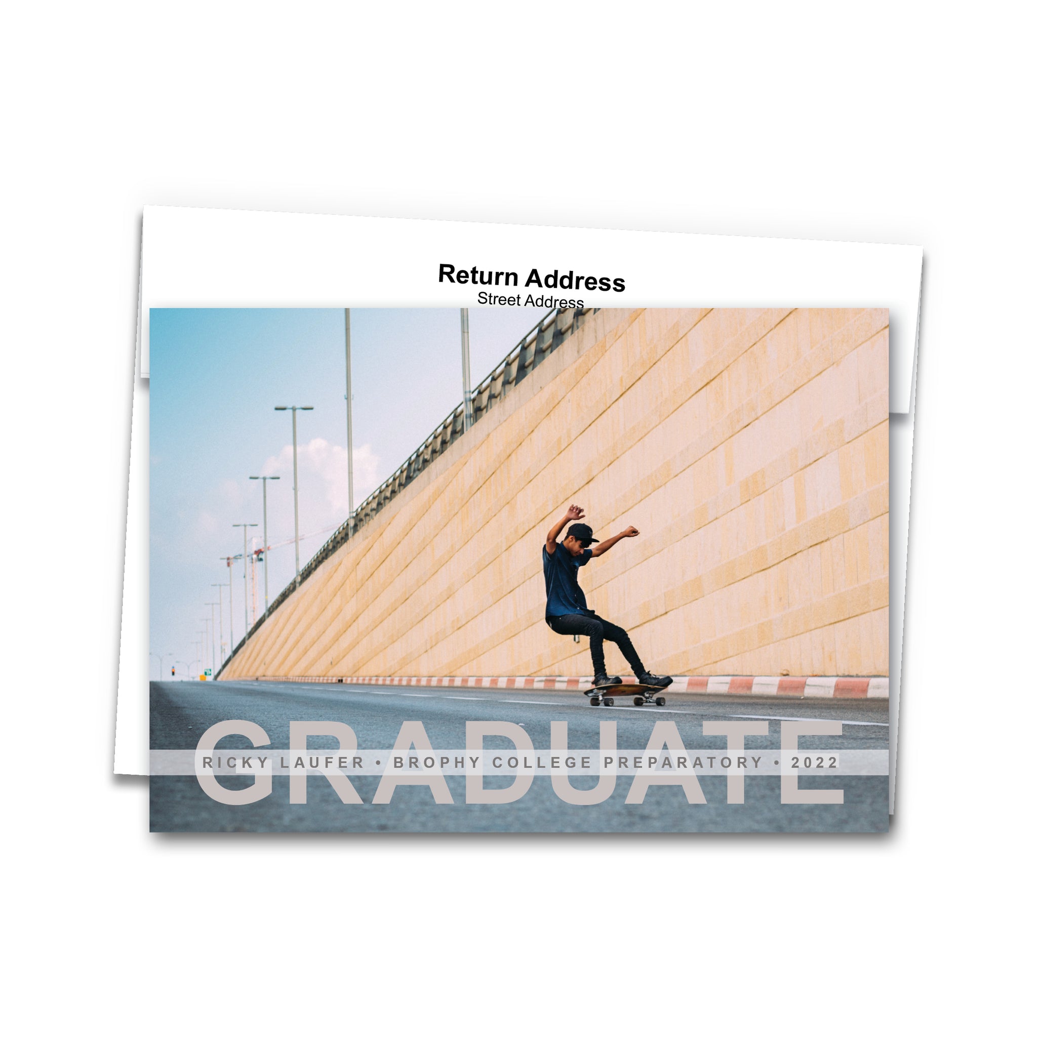 Graduation Announcement Photo Card with Envelope 10