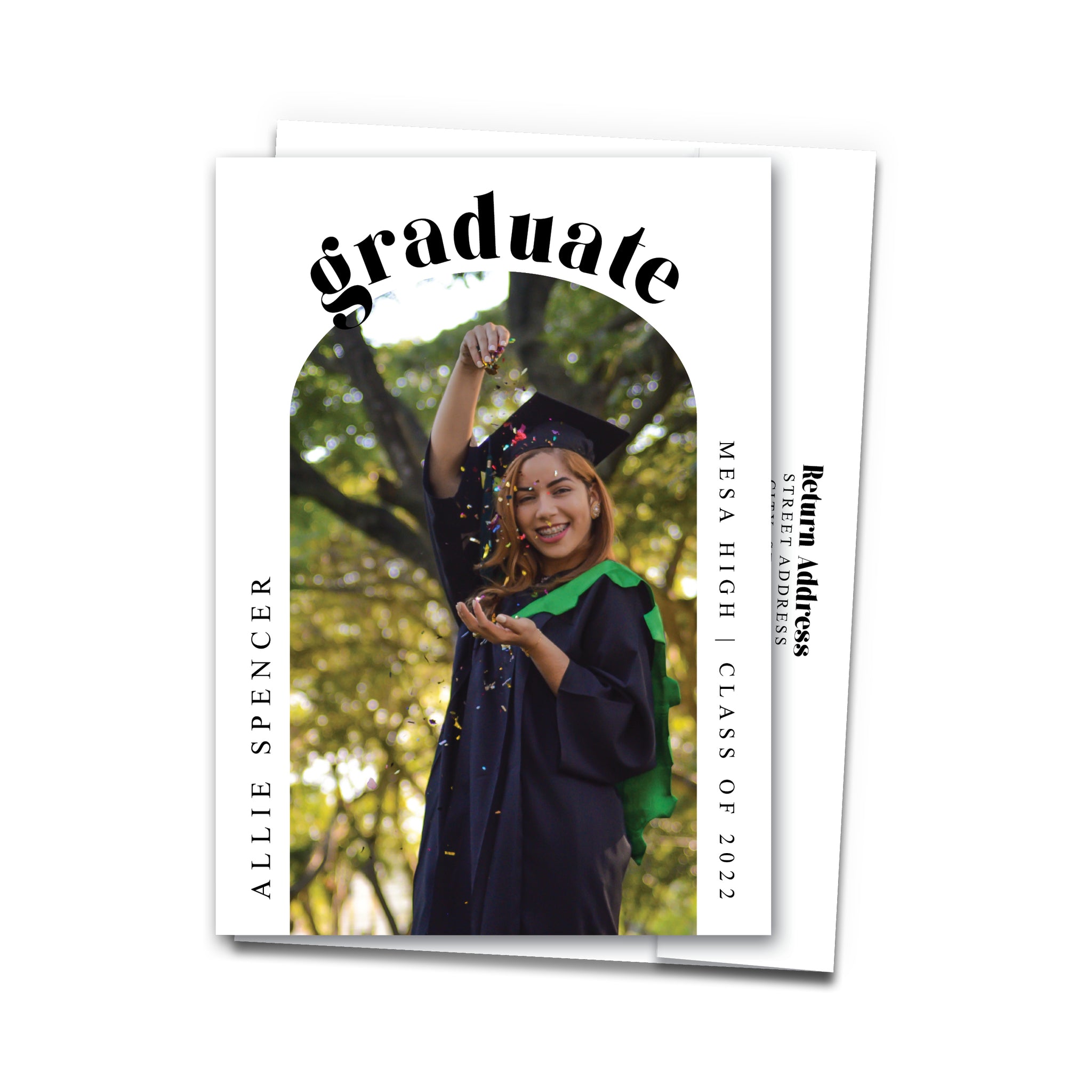 Graduation Announcement Photo Card with Envelope 11