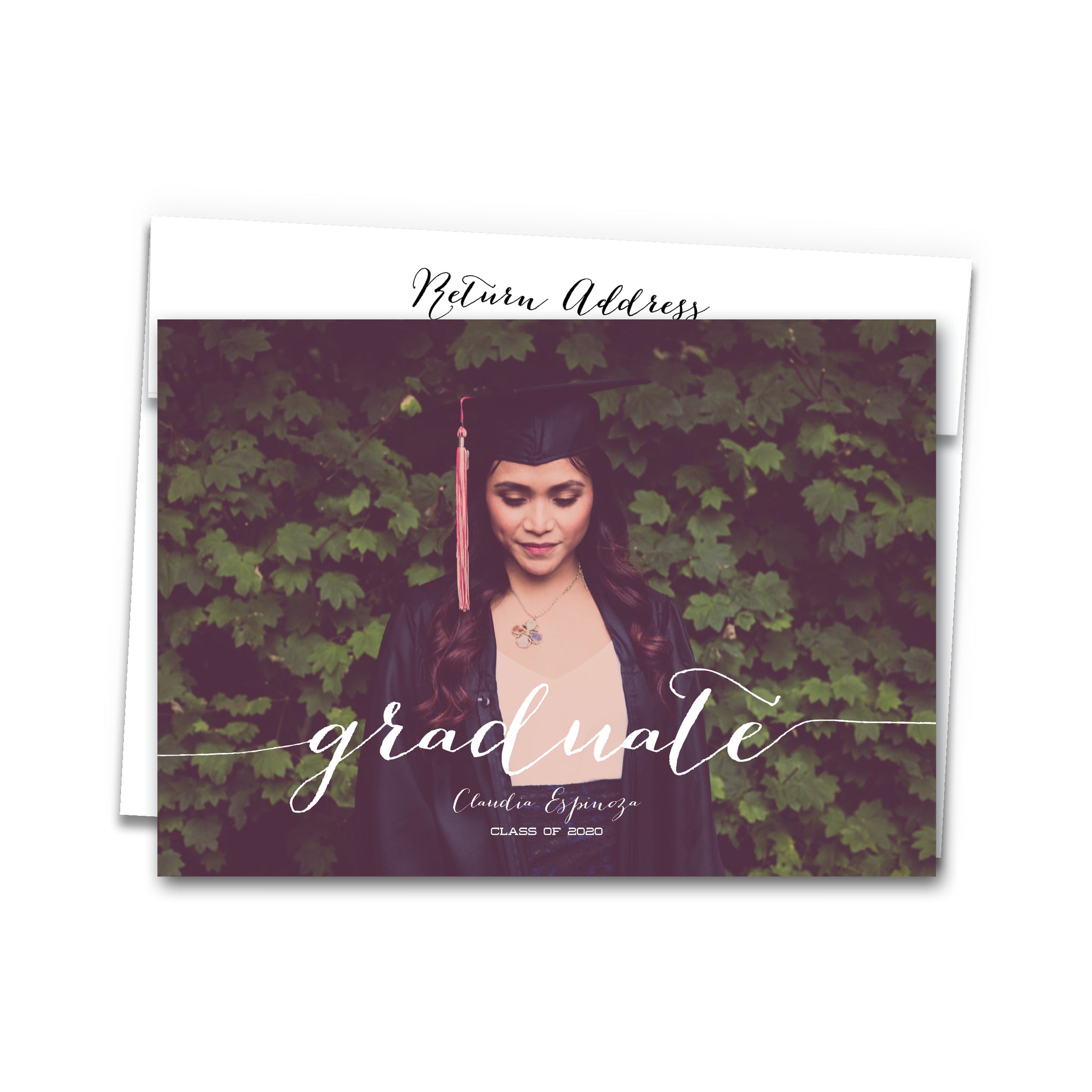 Graduation Announcement Photo Card with Envelope 3