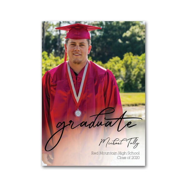 Graduation Announcement Photo Card with Envelope 4