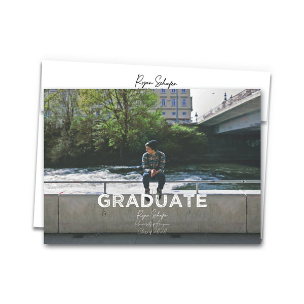 Graduation Announcement Photo Card with Envelope 6
