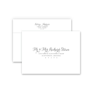 A7 envelopes - Guest & Return Address Printing 11