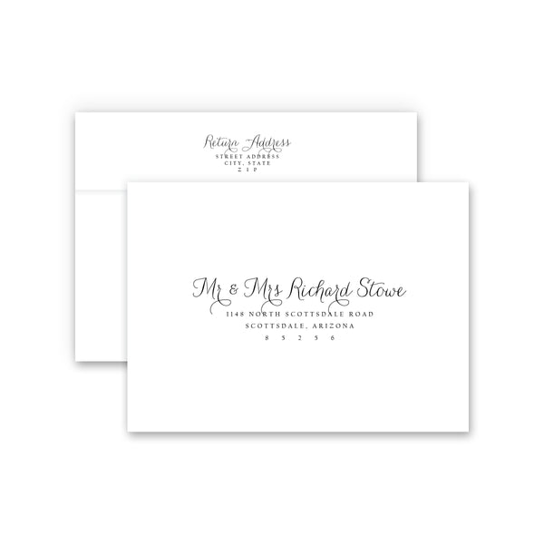 A7 envelopes - Guest & Return Address Printing 11