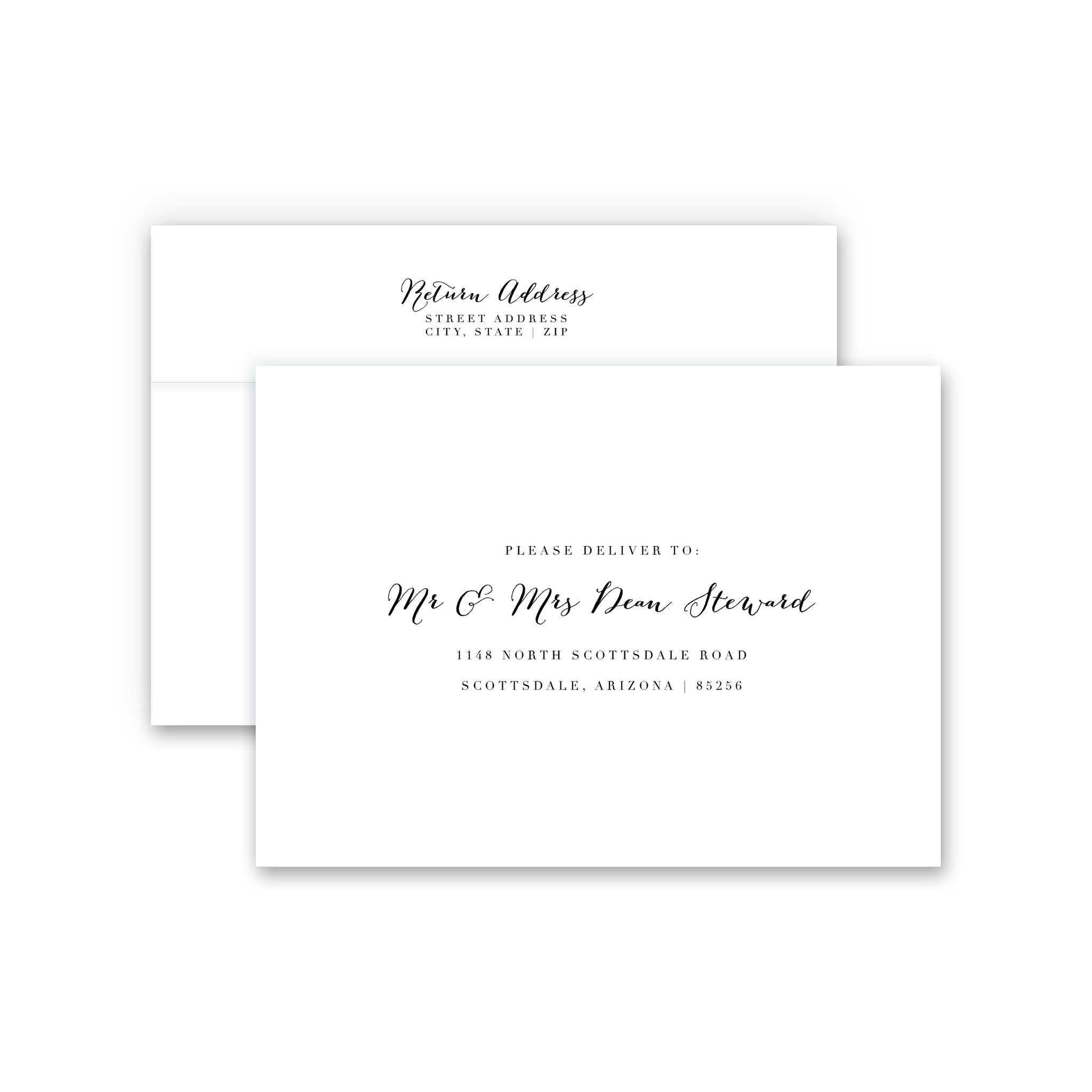 A7 envelopes - Guest & Return Address Printing 12