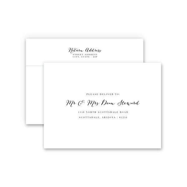 A7 envelopes - Guest & Return Address Printing 12