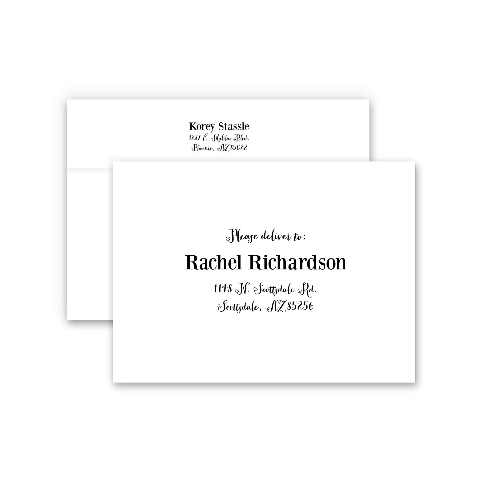 A7 envelopes - Guest & Return Address Printing 14