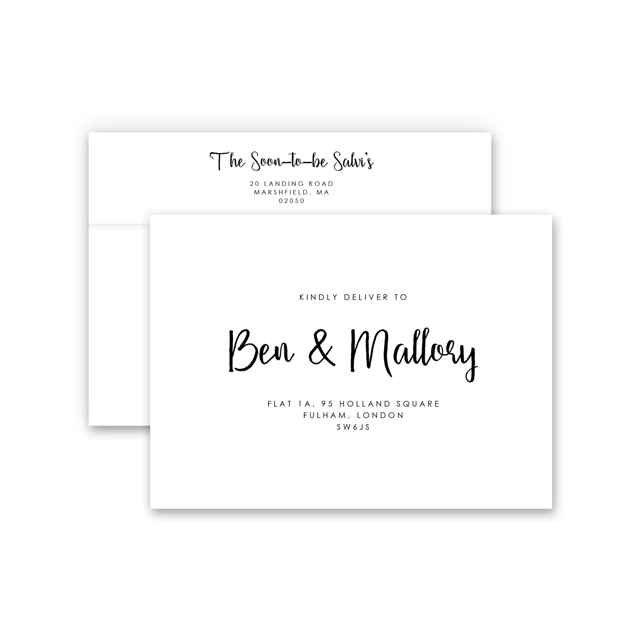 A7 envelopes - Guest & Return Address Printing 2