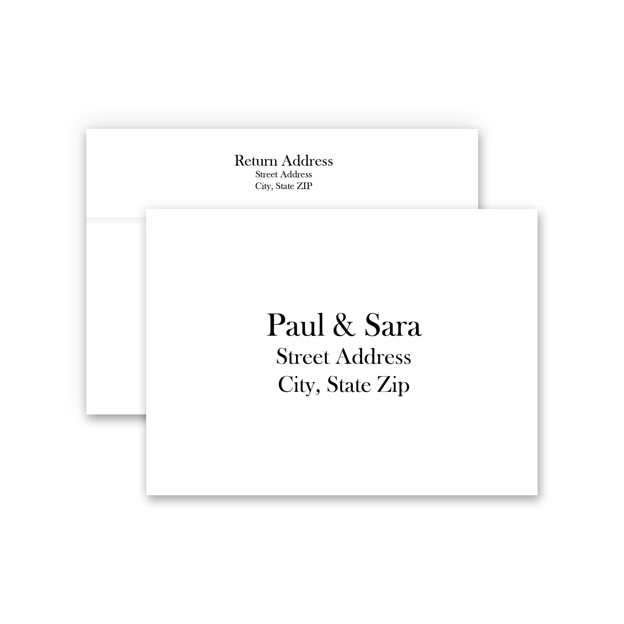 A7 envelopes - Guest & Return Address Printing 3