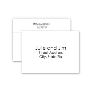 A7 envelopes - Guest & Return Address Printing 4