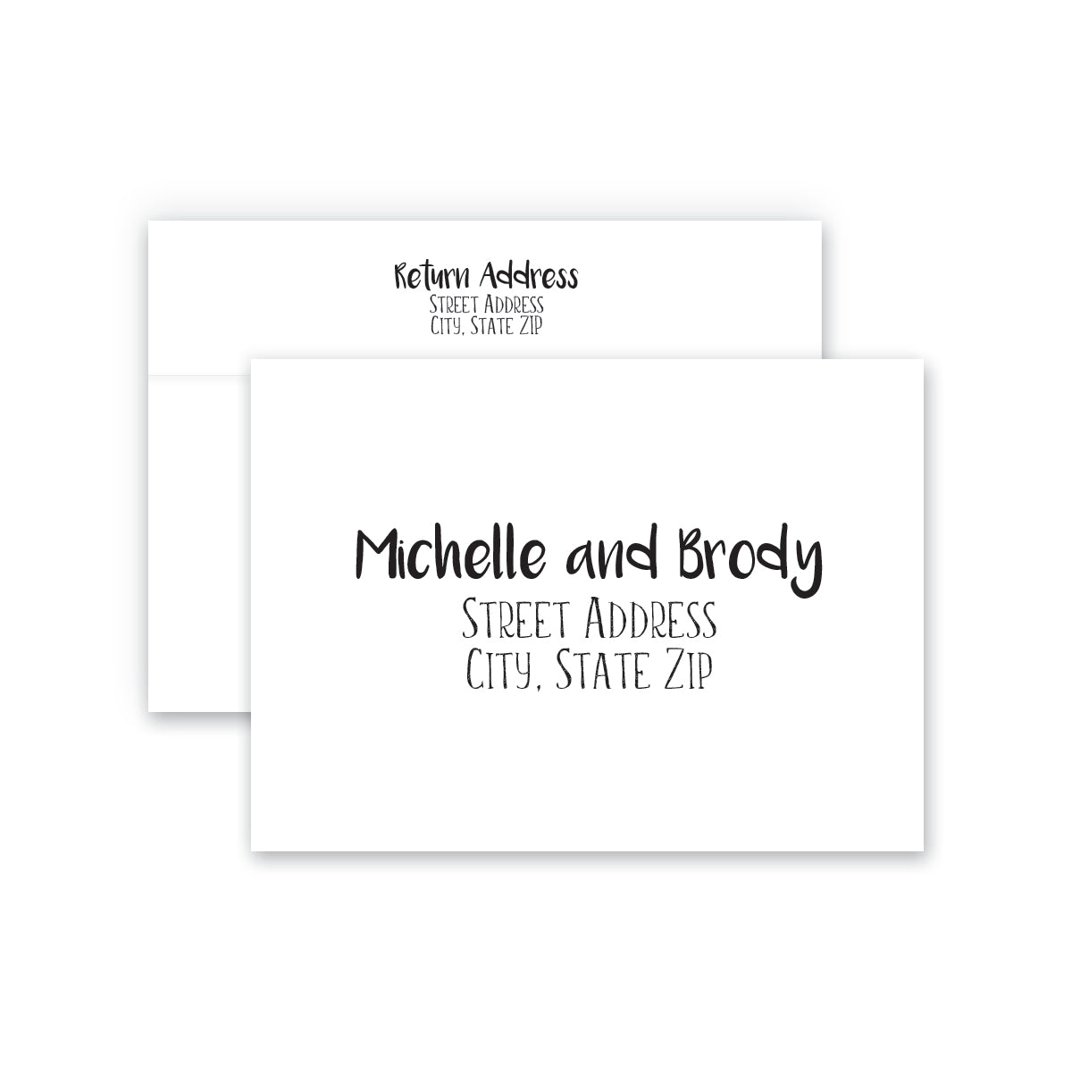 A7 envelopes - Guest & Return Address Printing 8