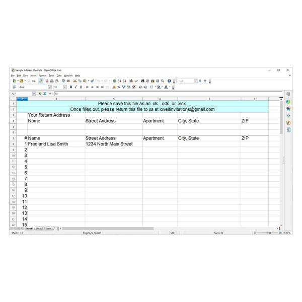 A7 envelopes - Guest & Return Address Printing 13